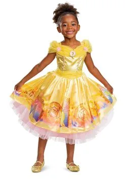 Beauty And The Beast Deluxe Girl's Belle Costume For Todders