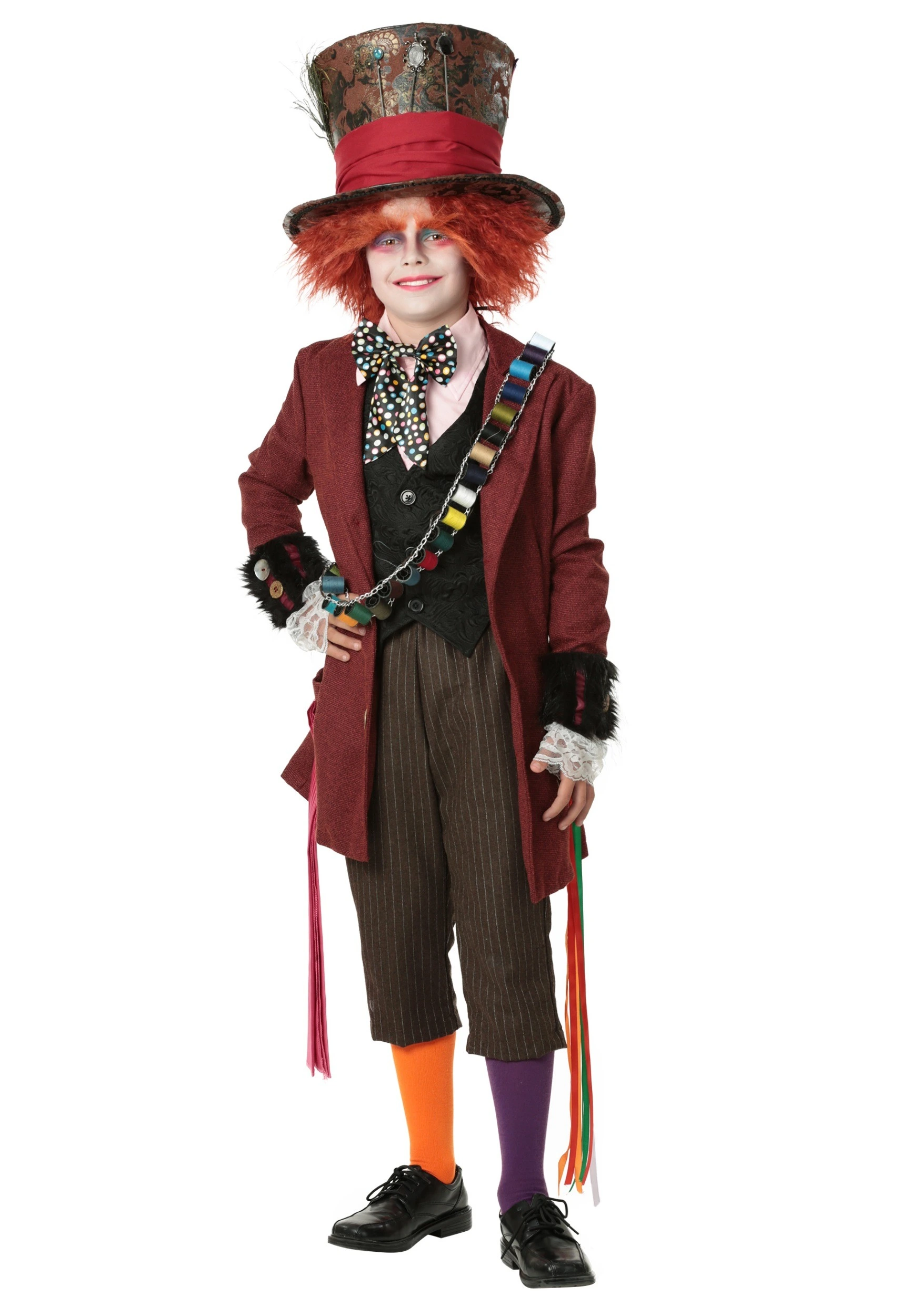 Authentic Mad Hatter Costume For Kids - Image 2