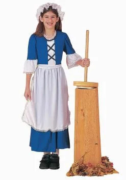 Kid's Colonial Girl Costume