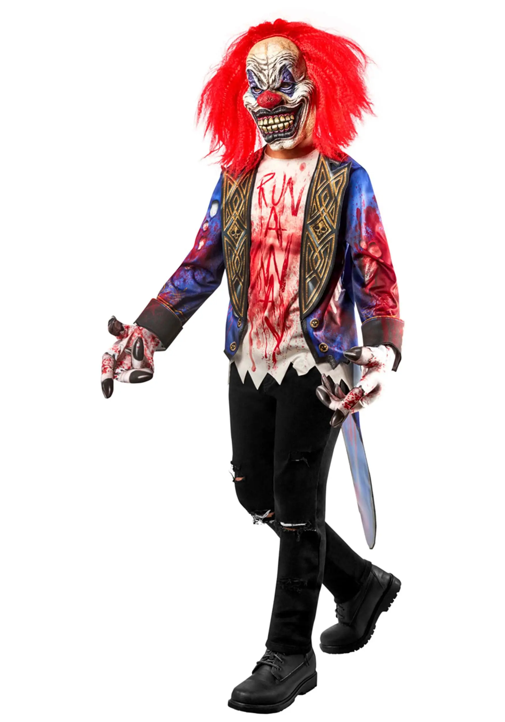 Creepy Clown Child Costume