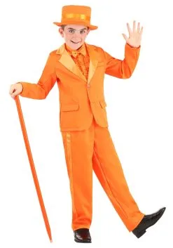 Kids Orange Tuxedo Costume