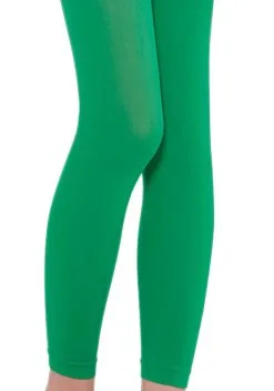 Green Girl's Footless Tights