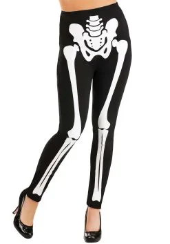 Classic Skeleton Leggings For Women