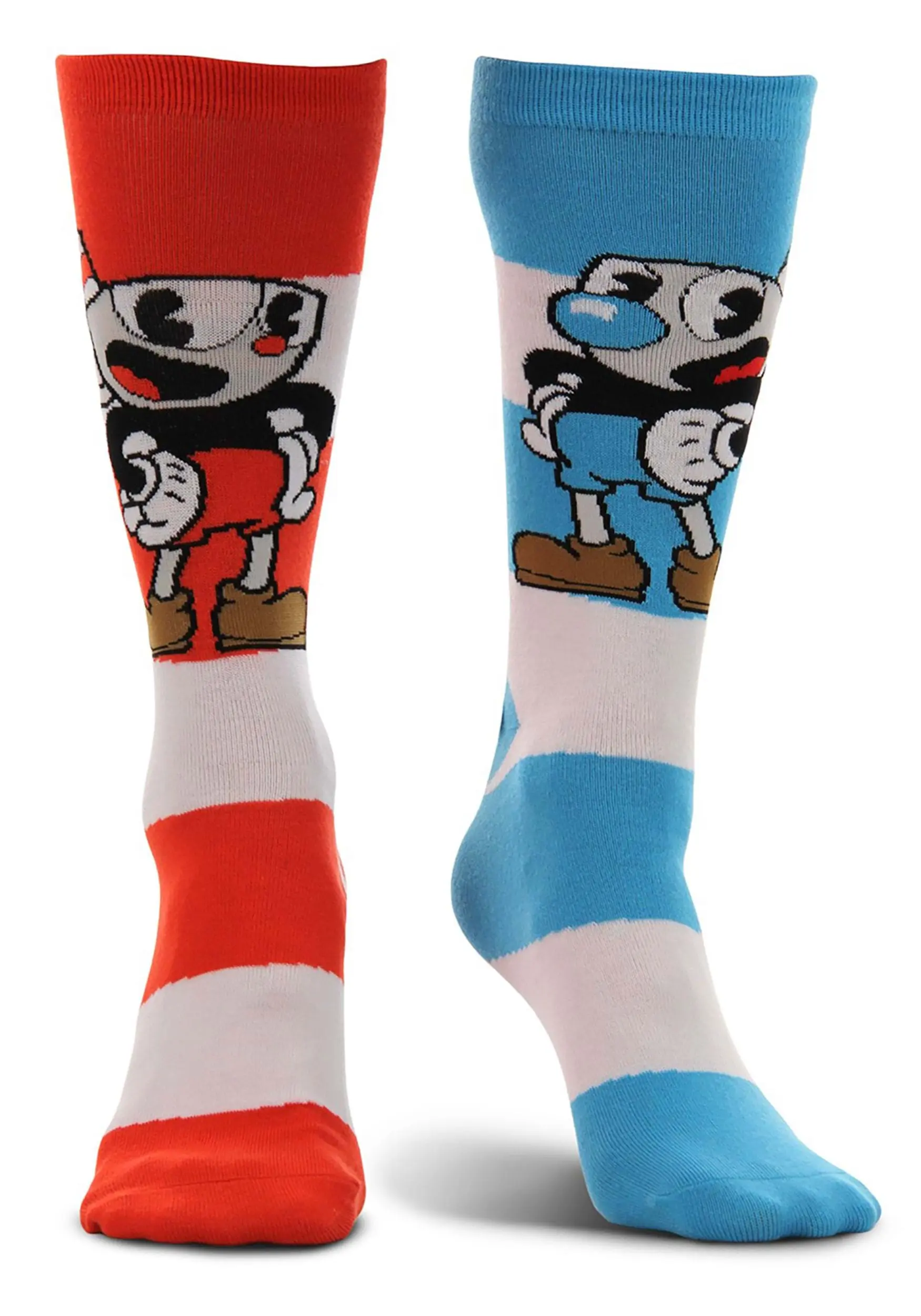 Cuphead Mugman Victory Crew Socks - Image 4