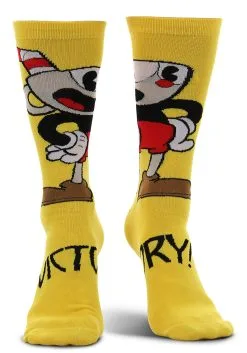 Cuphead | Victory! Crew Socks