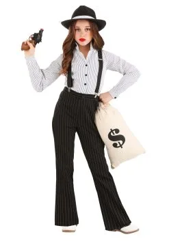 1920s Gangster Lady Costume For Girls