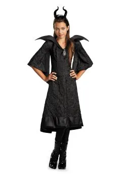 Girls Classic Maleficent Christening Gown Costume