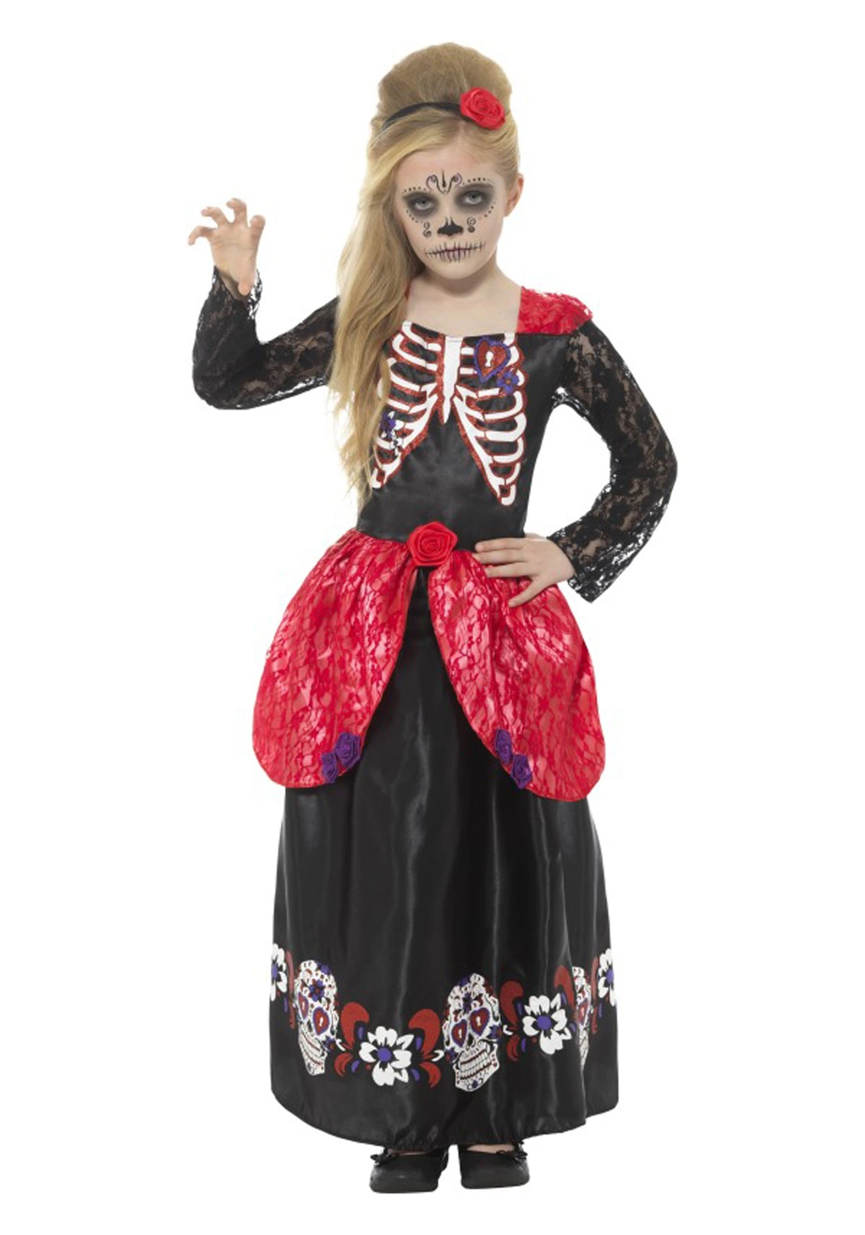 Day Of The Dead Girl's Costume