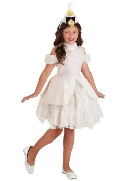 Deluxe Swan Costume For Girls