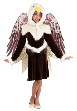 Girl's Elegant Eagle Dress Costume
