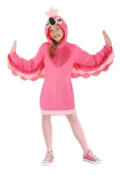 Fancy Flamingo Costume For Girls