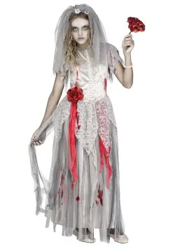 Zombie Bride Costume For Girls