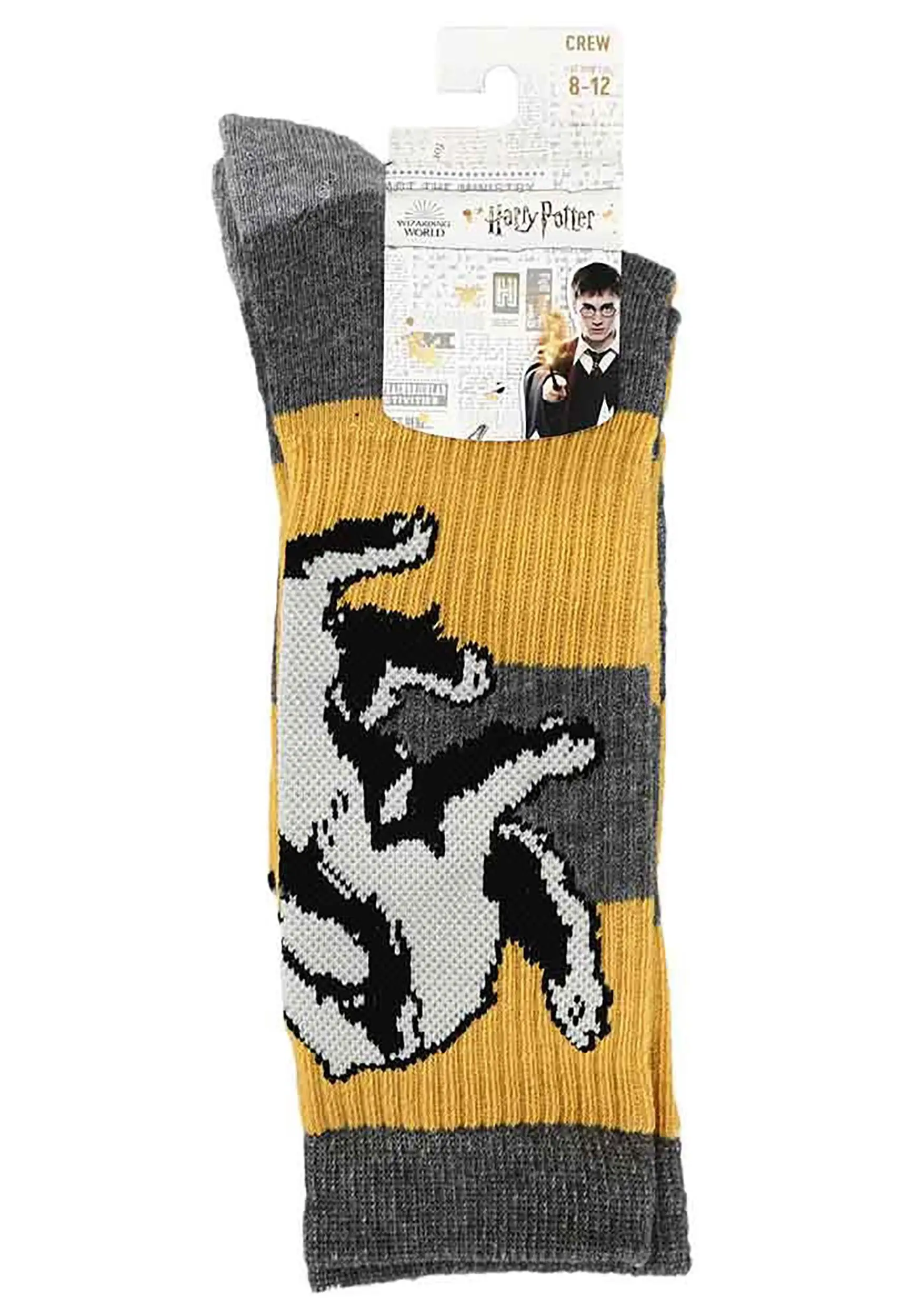 Hufflepuff Harry Potter Rugby Stripe Crew Socks - Image 3