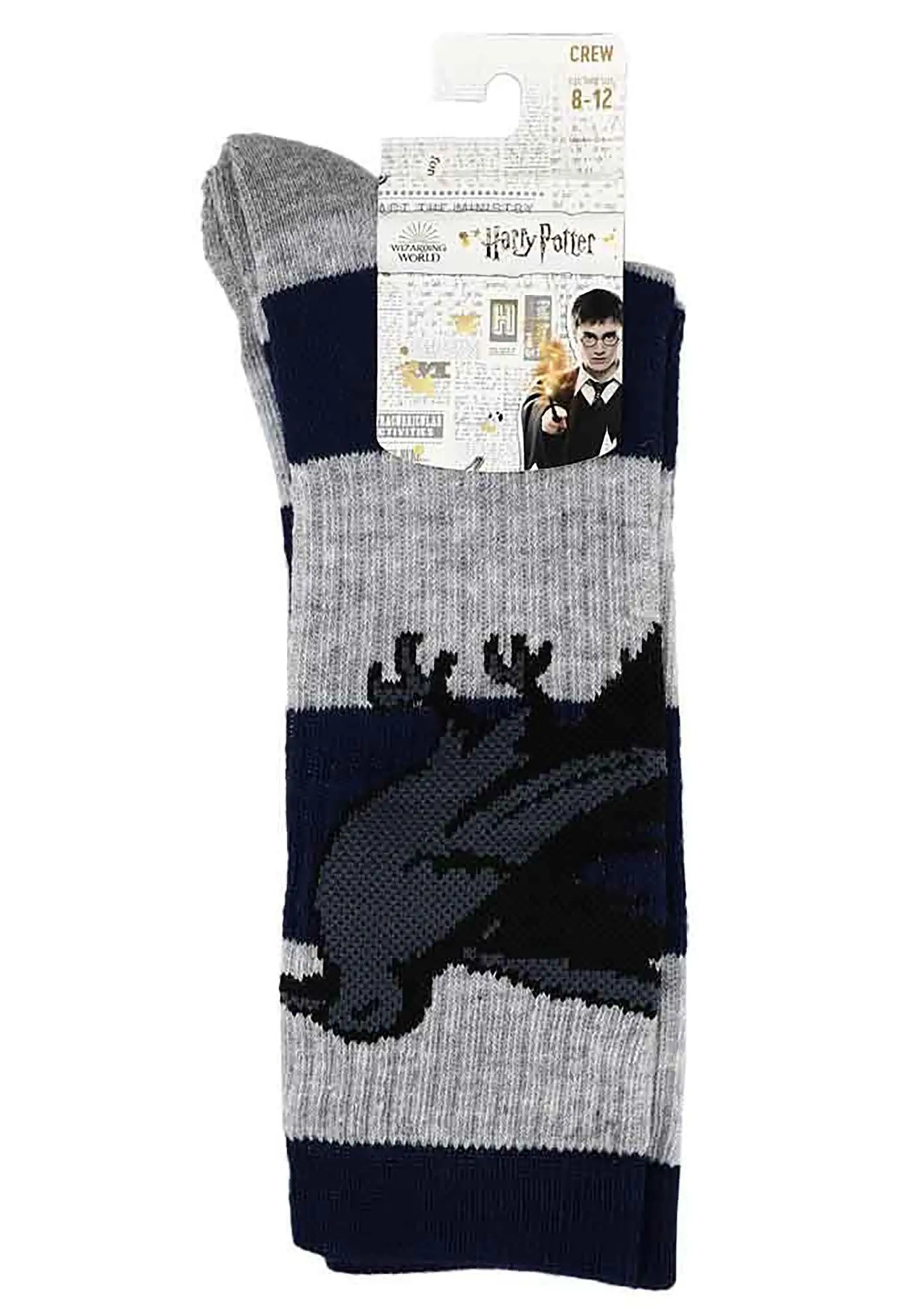 Harry Potter Ravenclaw Rugby Stripe Crew Socks - Image 3