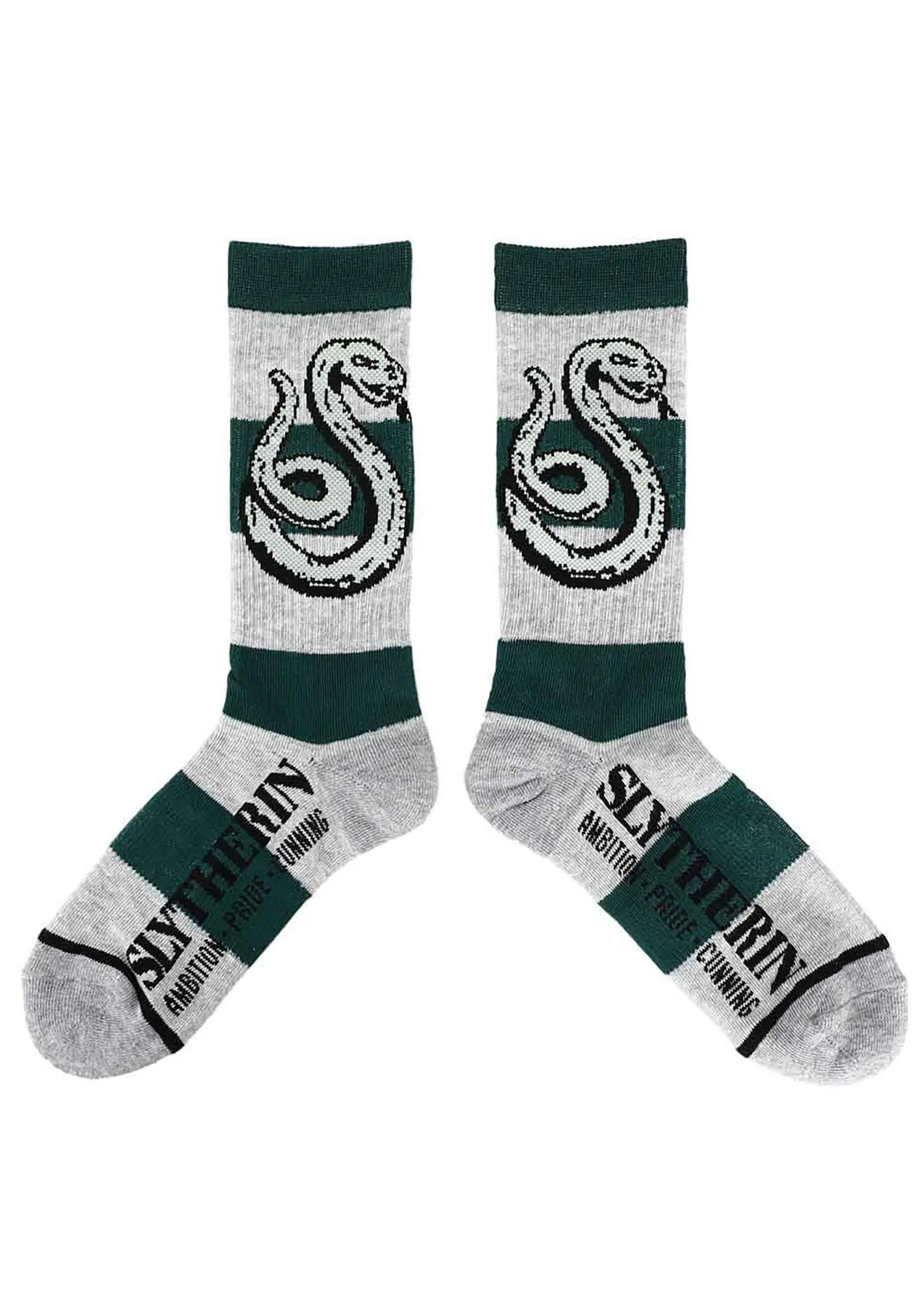 Harry Potter Slytherin Stripe Rugby Crew Socks - Image 2