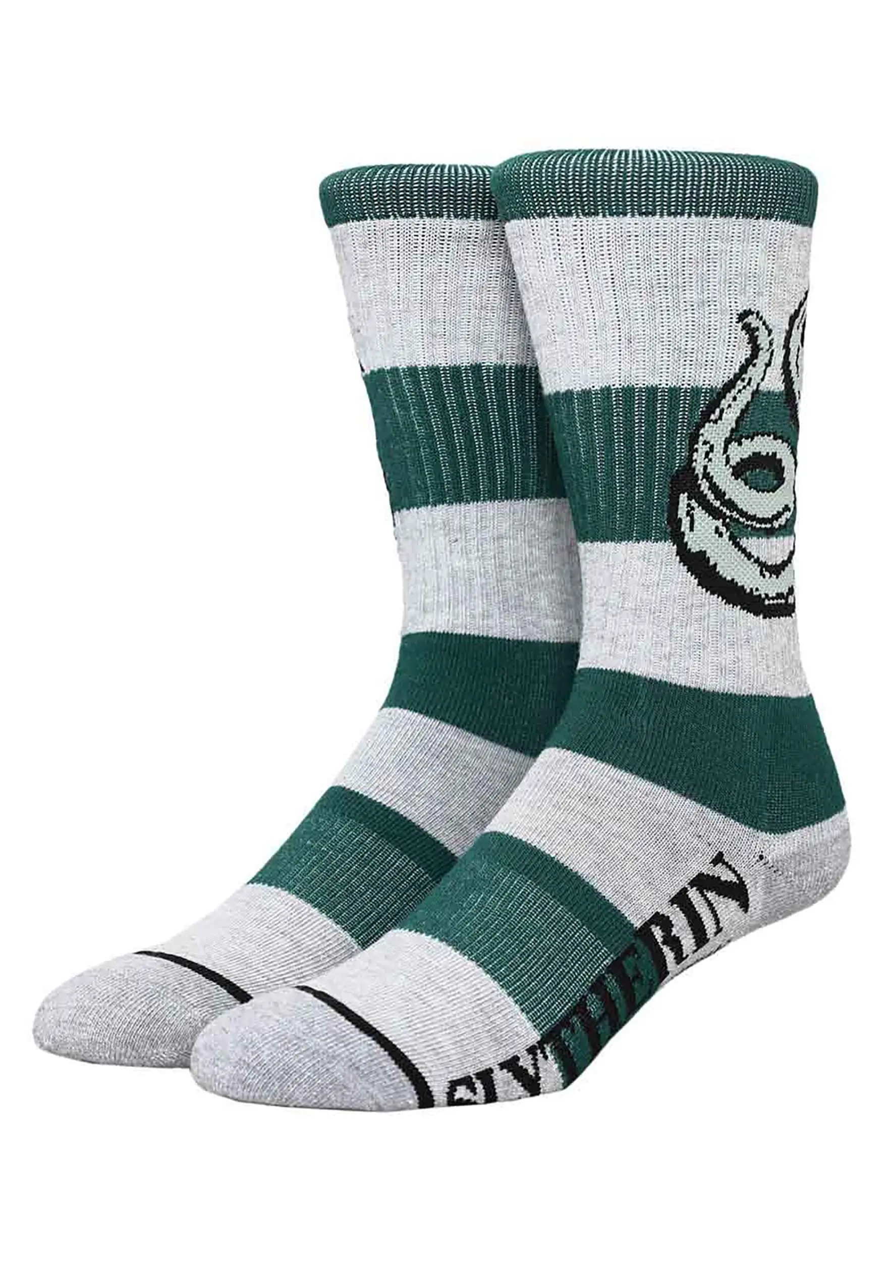 Harry Potter Slytherin Stripe Rugby Crew Socks