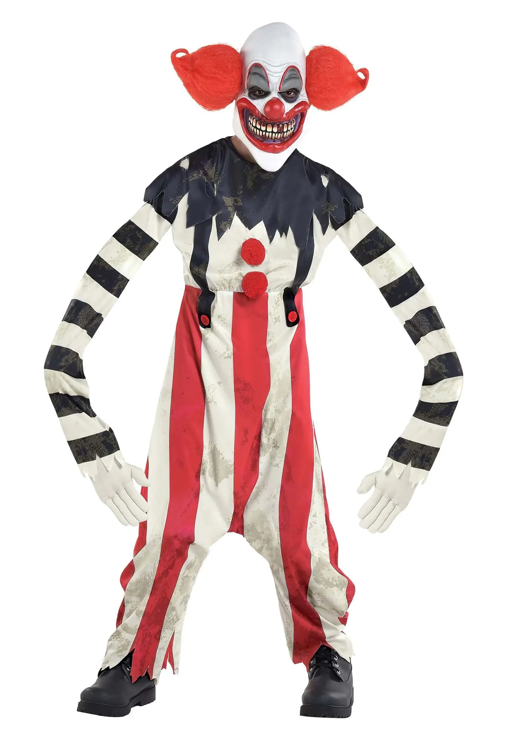 Illusion Long Arm Creepy Clown Costume