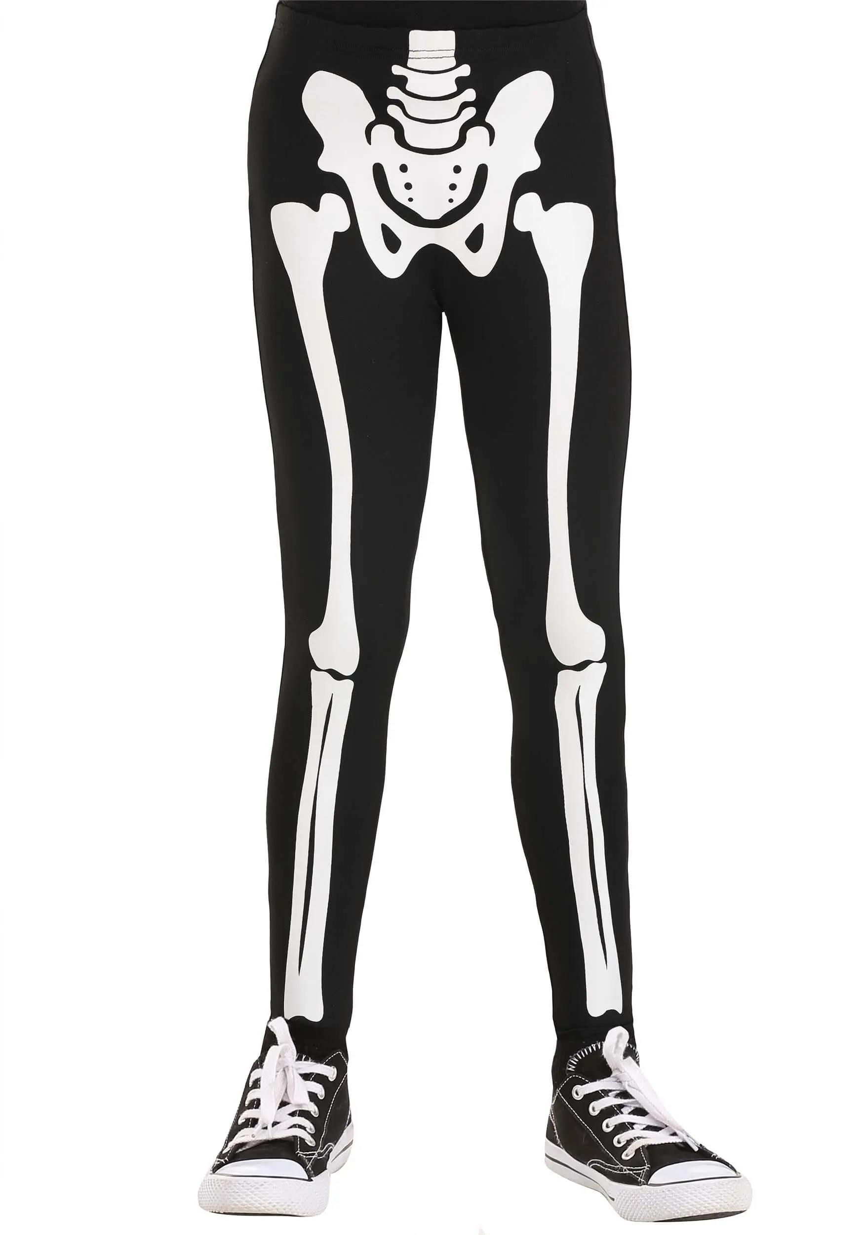 Classic Skeleton Leggings For Kids