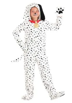 Plush Dalmatian Puppy Jumpsuit For Kids