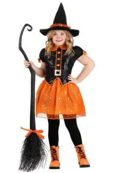 Girl's Pumpkin Patch Witch Costume