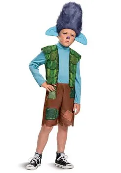 Trolls World Tour Branch Costume For Kids