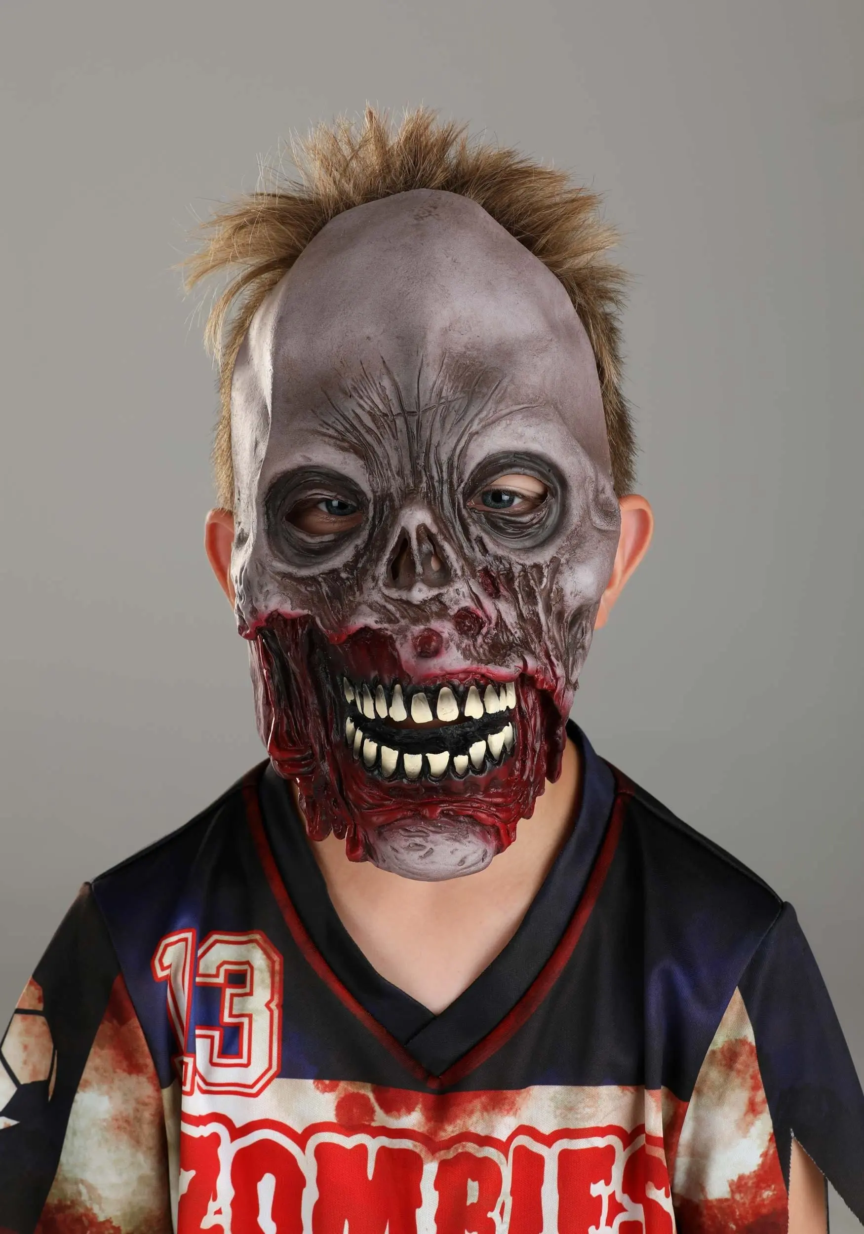 Zombie Soccer Player Costume For Kids - Image 2