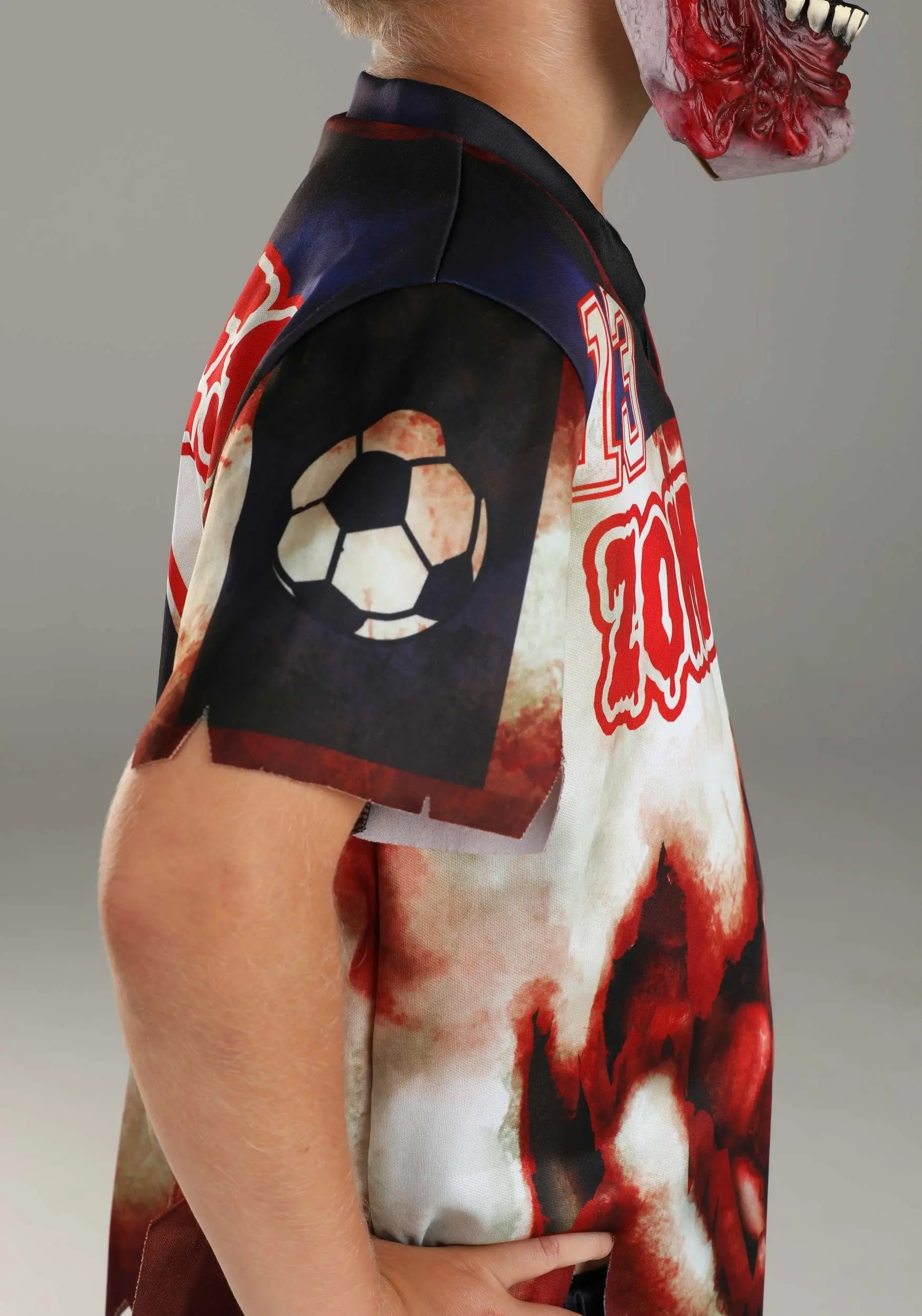 Zombie Soccer Player Costume For Kids - Image 4