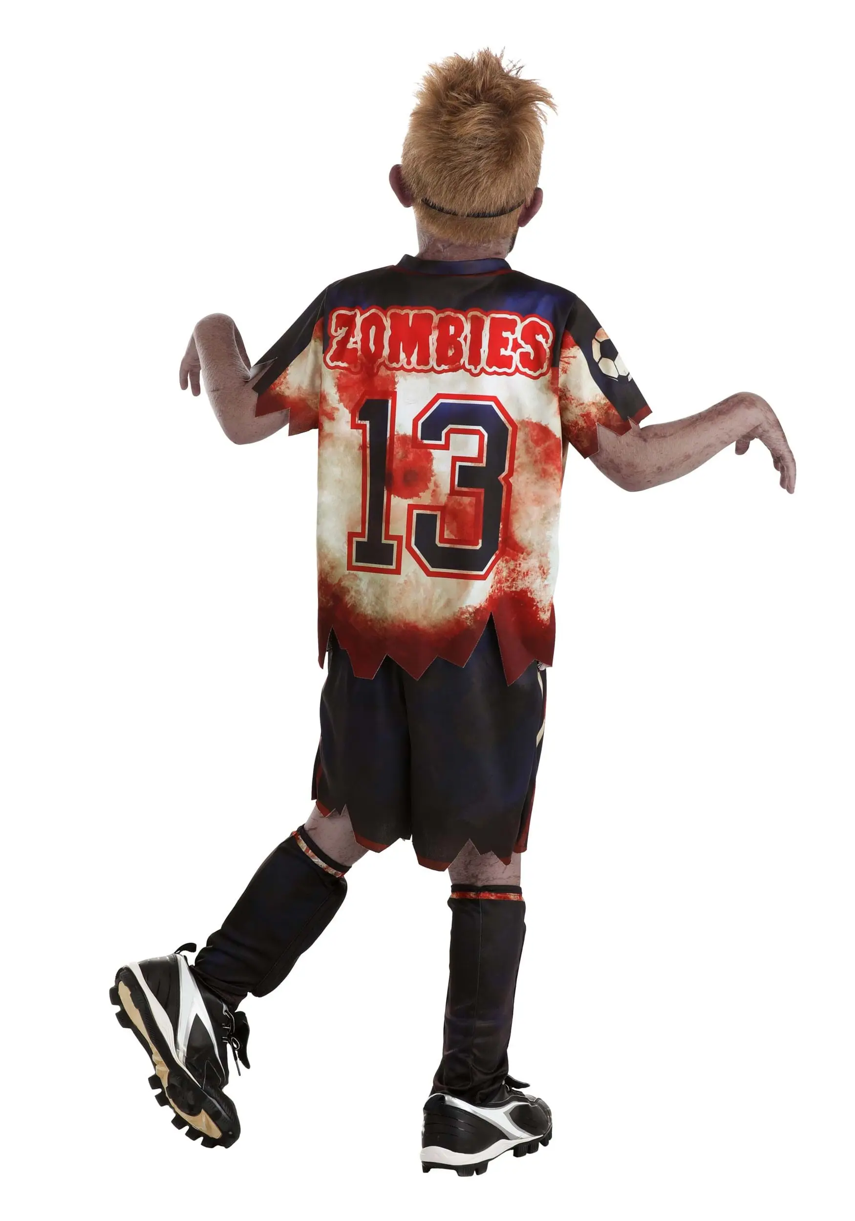 Zombie Soccer Player Costume For Kids - Image 8