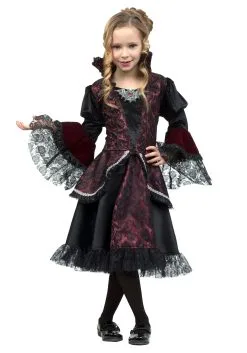 Lil' Victorian Vampire Costume For Girls