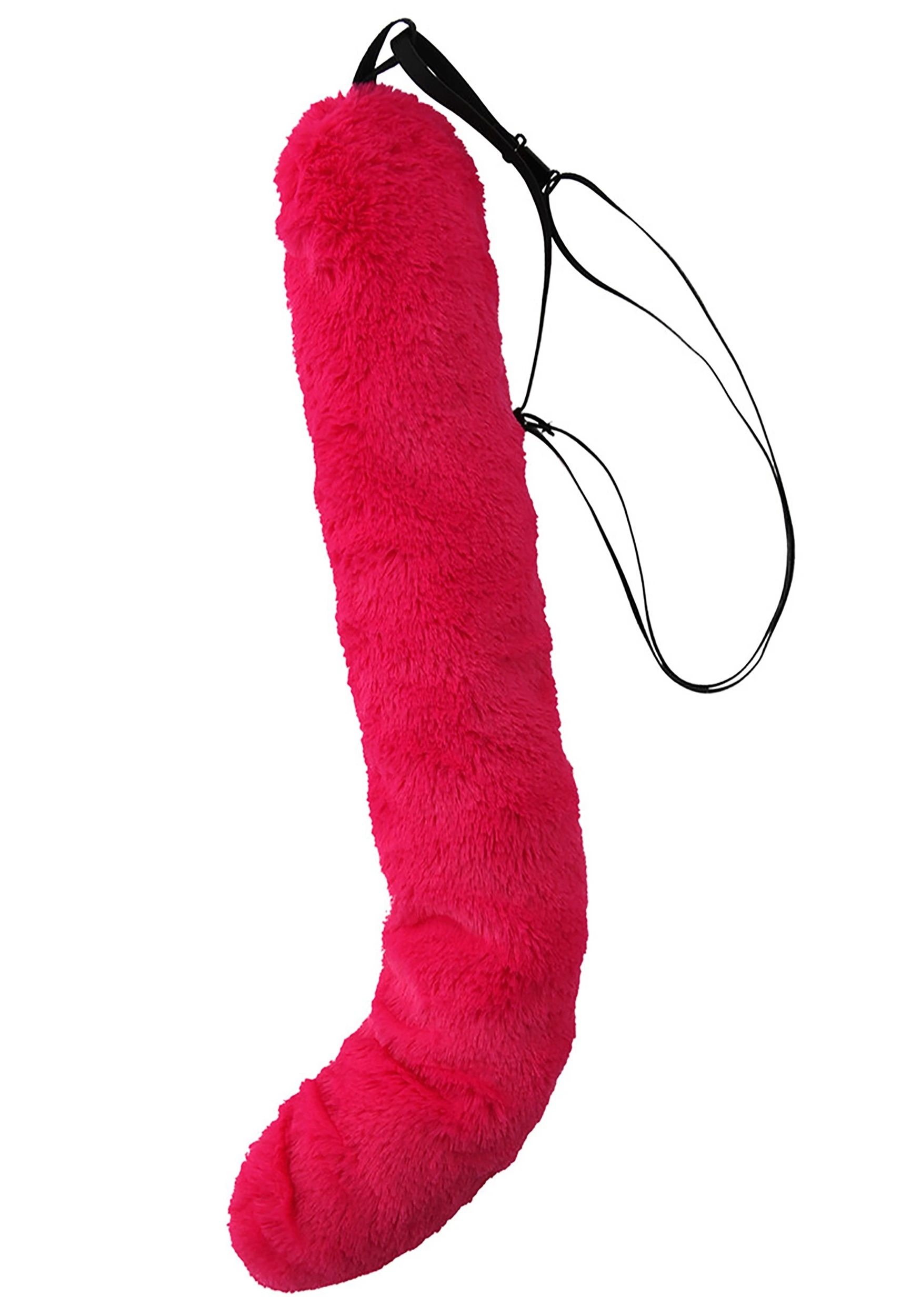 Magenta Anime Deluxe Cat Tail Accessory - Image 4