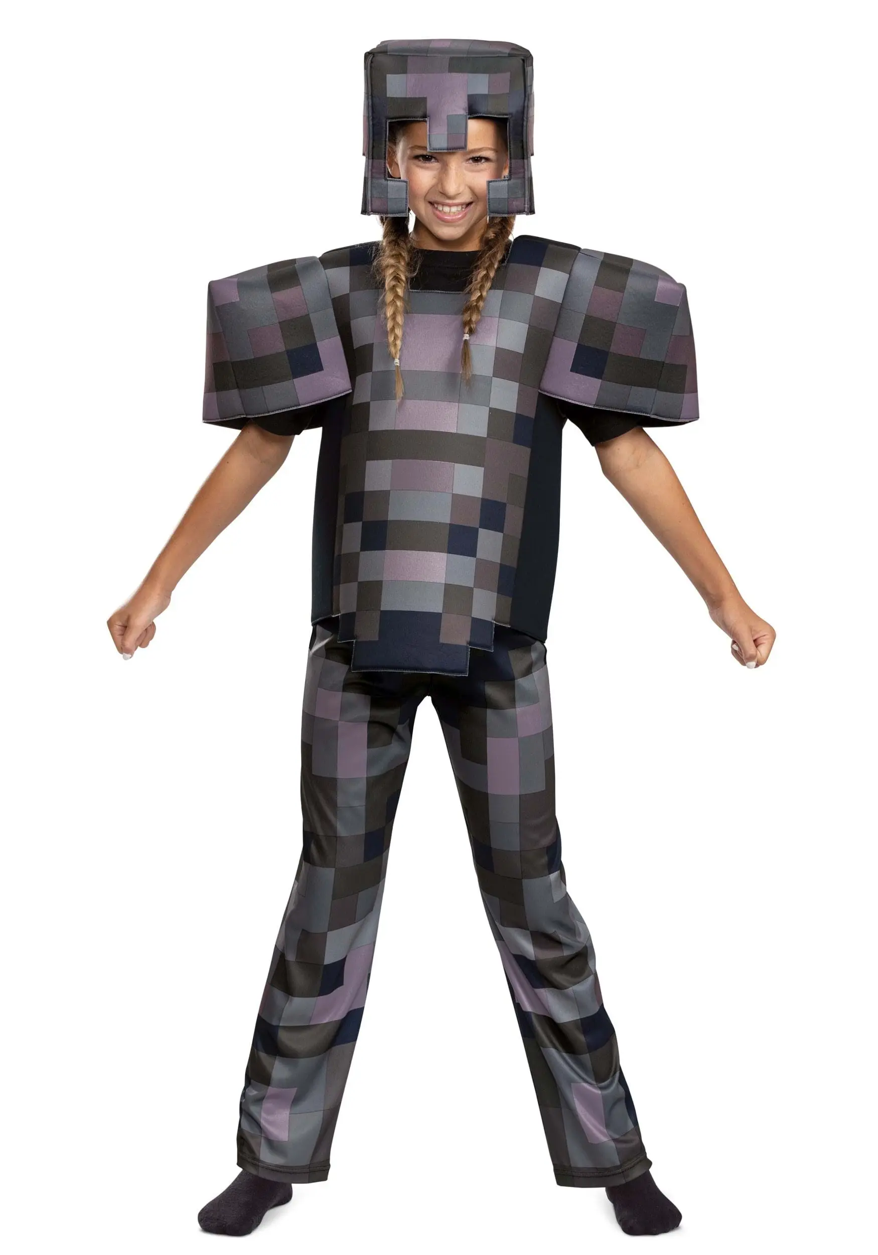 Minecraft Netherite Armor Deluxe Costume For Kids - Image 3