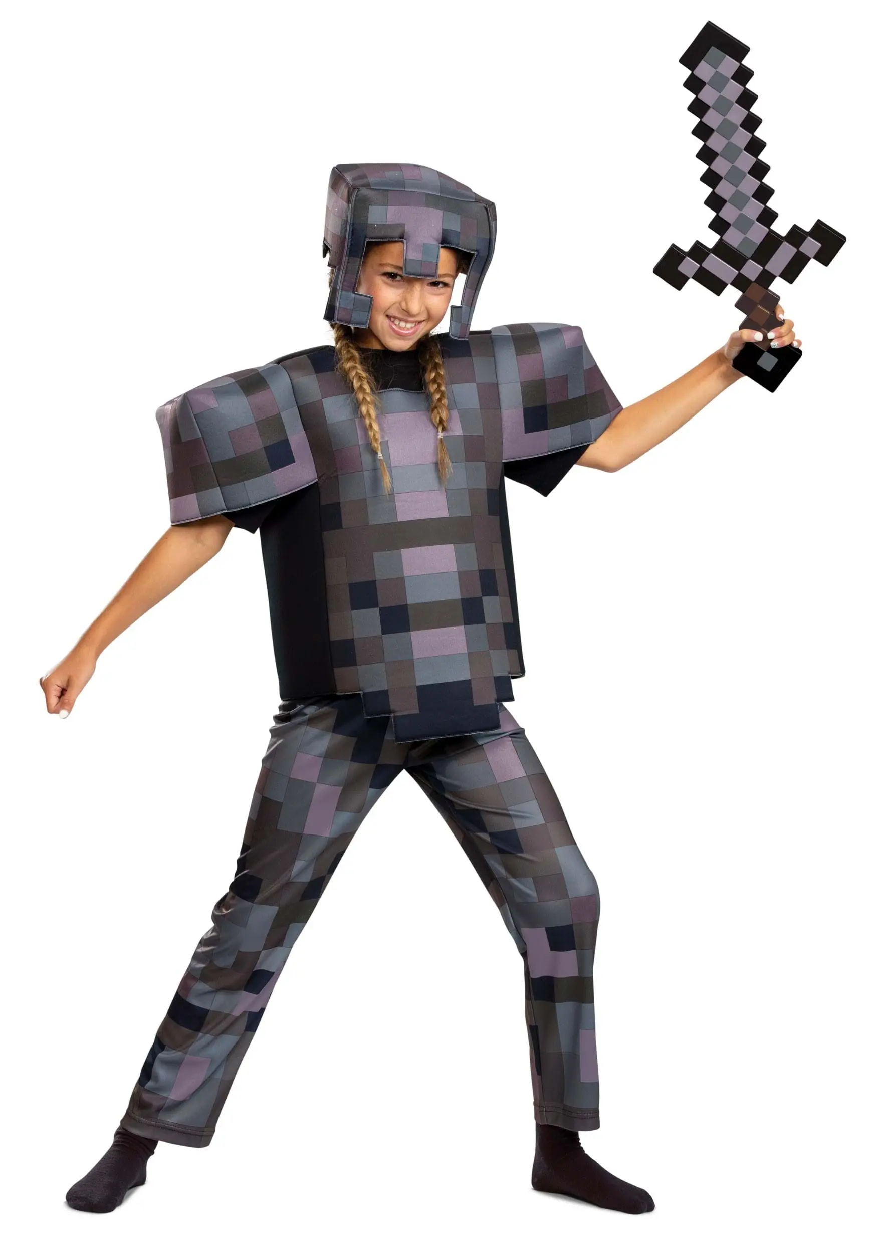 Minecraft Netherite Armor Deluxe Costume For Kids