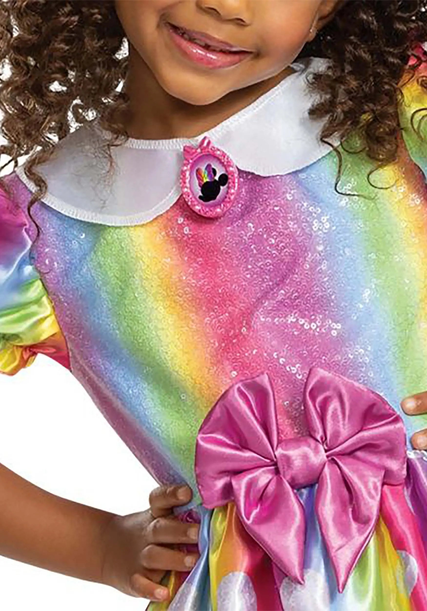 Minnie Mouse Rainbow Minnie Toddler Costume - Image 4