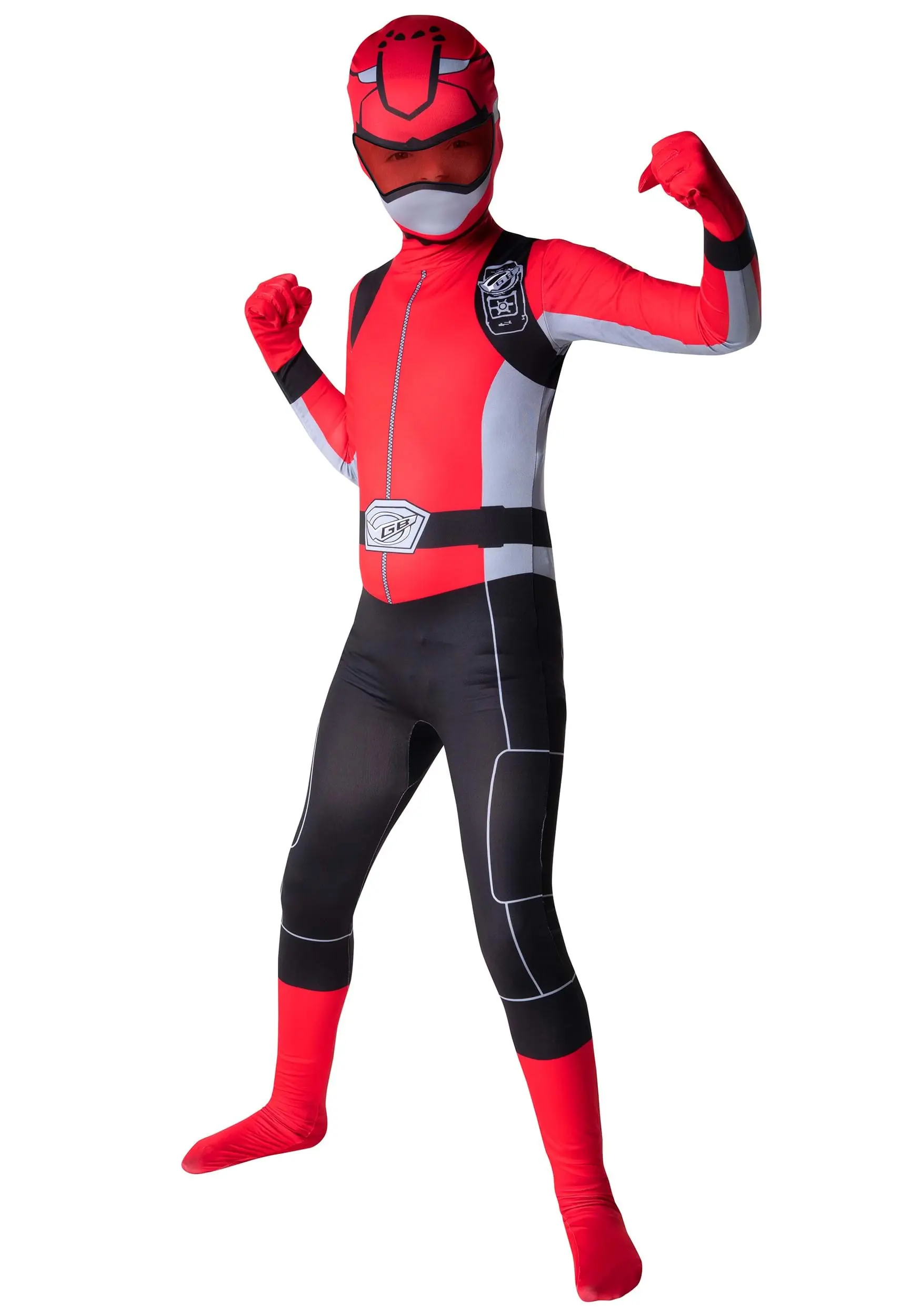 Power Rangers Red Beast Morphers Kids Costume - Image 2