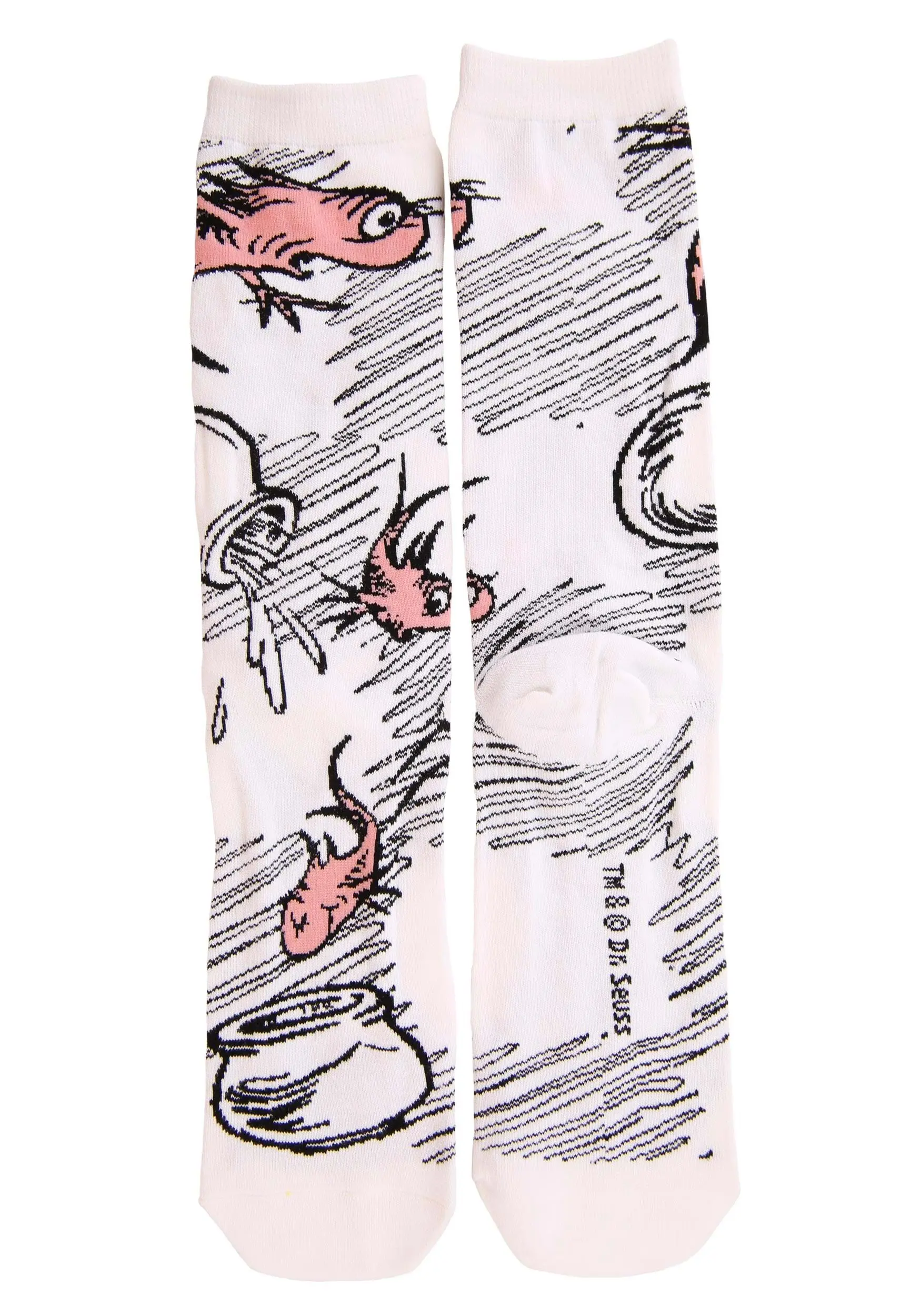 The Cat In The Hat Adult Crew Sock Set - Image 6