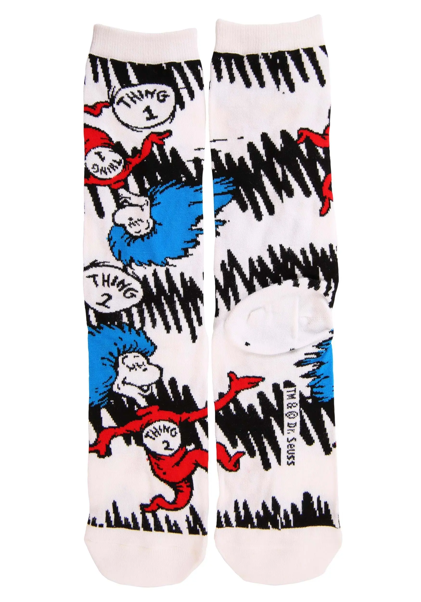 The Cat In The Hat Adult Crew Sock Set - Image 8