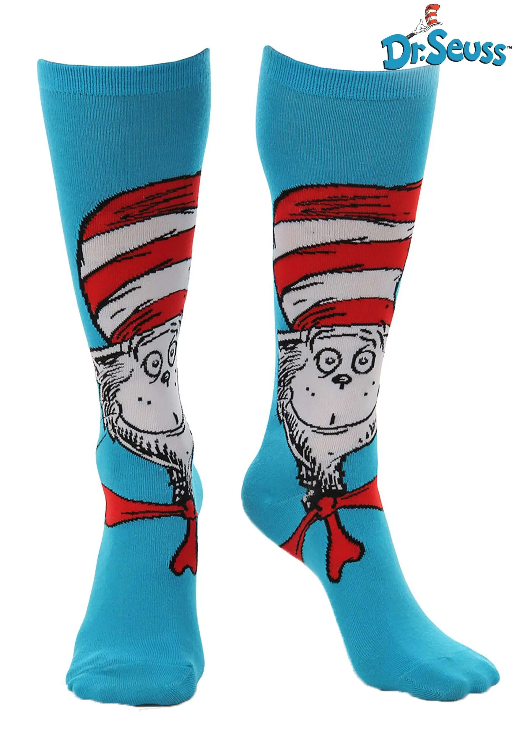The Cat In The Hat | Knee High Costume Socks