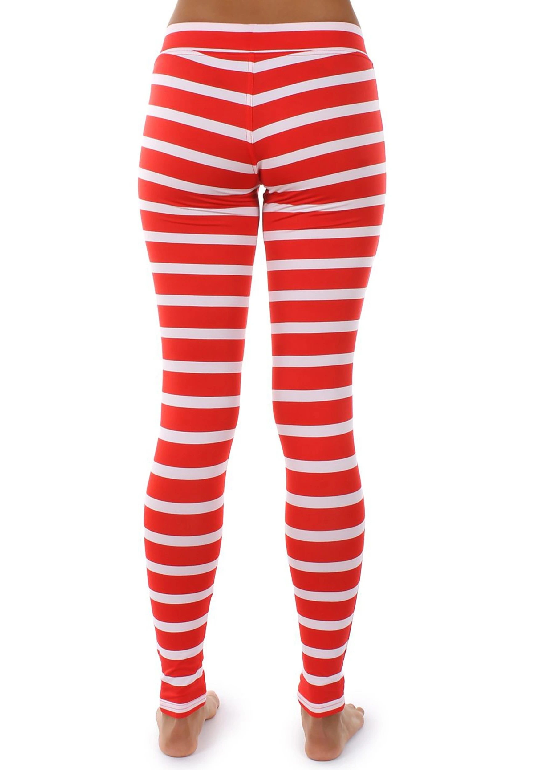 Women's Tipsy Elves Red Stripe Leggings - Image 2