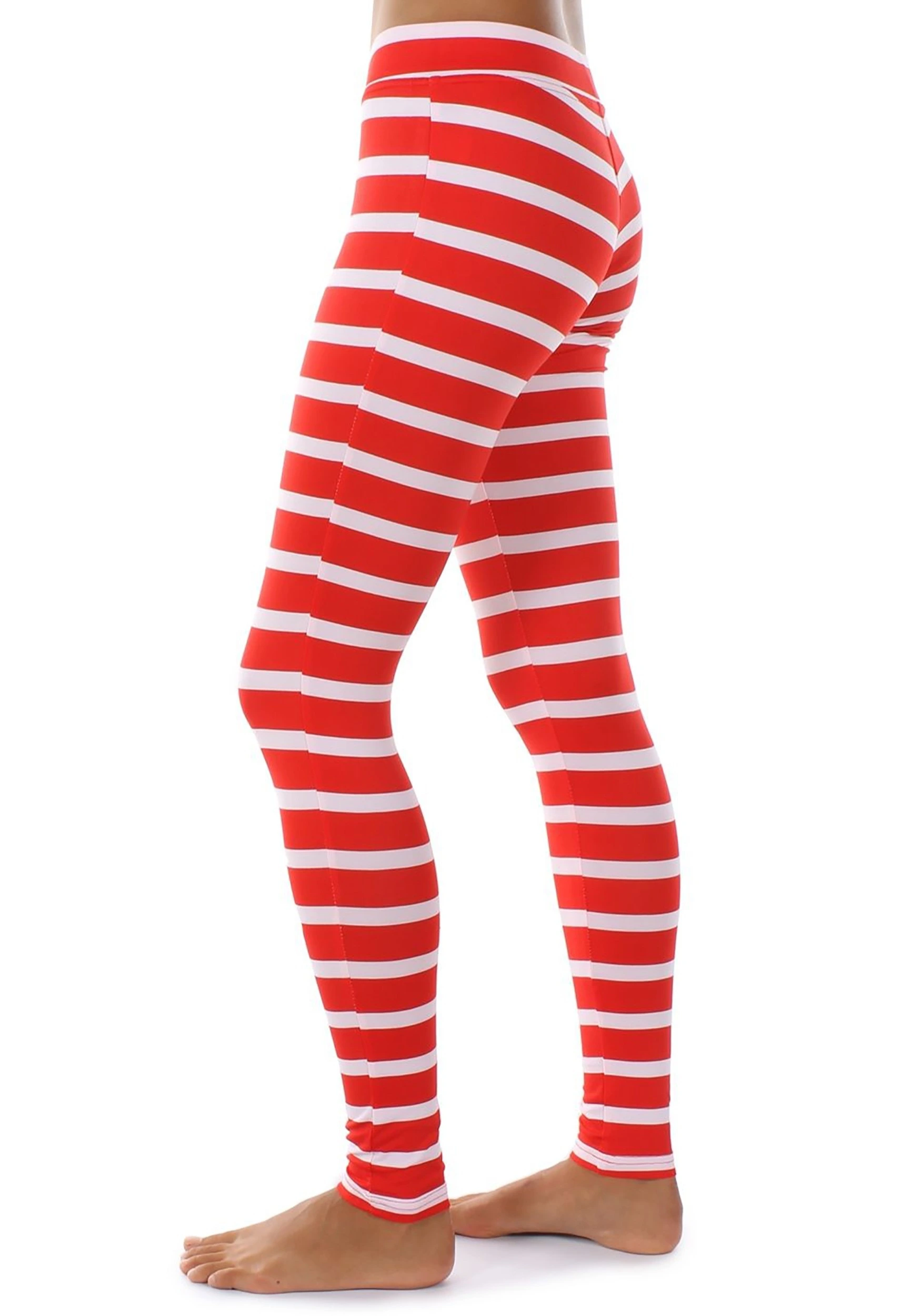 Women's Tipsy Elves Red Stripe Leggings - Image 3