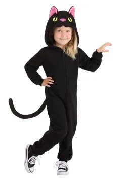 Black Cat Onesie For Toddlers