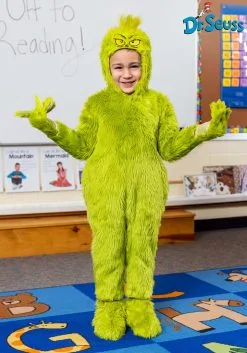Classic Grinch Jumpsuit Costume For Toddlers