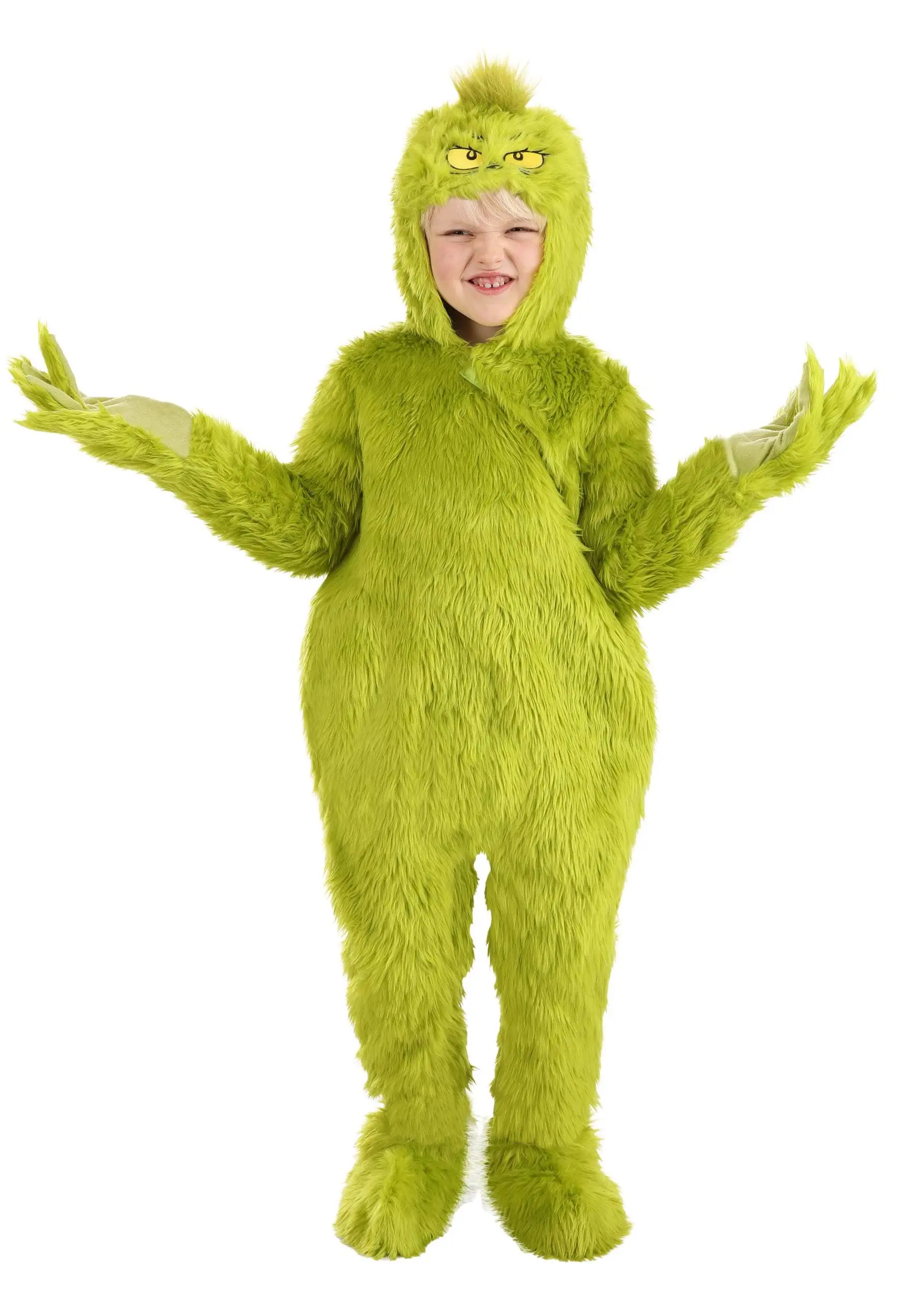 Classic Grinch Jumpsuit Costume For Toddlers - Image 6