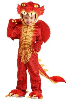 Toddler Red Dragon Costume Deluxe Suit