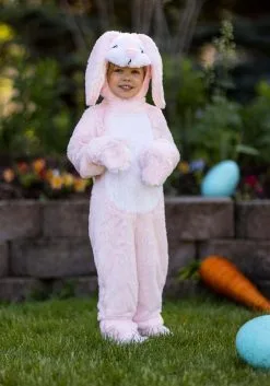 Toddler Pink Fluffy Bunny Costume