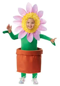 Toddler Girl's Potted Flower Costume