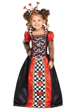 Toddlers Queen Of Hearts Costume