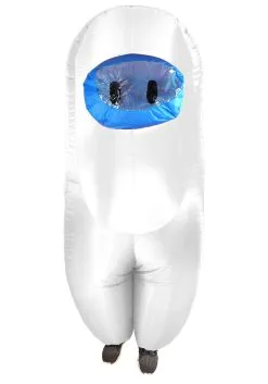 White Sus Crewmate Killer Costume For Kids